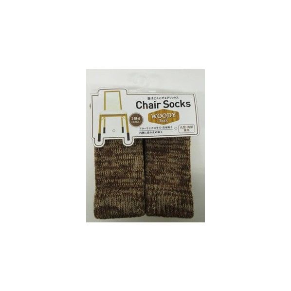 脱げにくいチェアソックス mixホワイト 3.7×10.5cm 1個