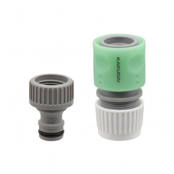 GAONA ガオナ ネジ口金とホーセンドのセット ワンタッチ接続 (蛇口にホース取付け ジョイント ニップル) GA-QA004 1個...