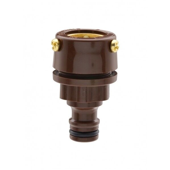 GAONA ガオナ 万能口金 ワンタッチ接続用 (蛇口ニップル ビス止め ブラウン) ブラウン GA-QA008 1個...