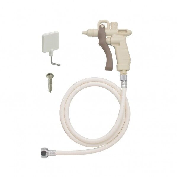 カクダイ ガオナ レバーノズルセット 洗浄用 (トイレ 洗面 掃除 強力ジェット水流 ) ホース長さ1.3m GA-KK020 1個...