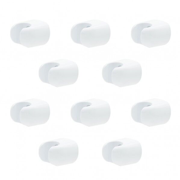 ガオナ シャワーフック (ビス止め式 交換用 取付簡単) ホワイト GA-FP023 10個