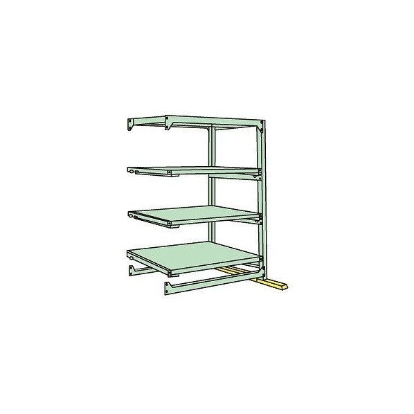 中量スライドラック(高さ1800mm・4段:スライド3段・連結タイプ) MSR1812K04R 1台