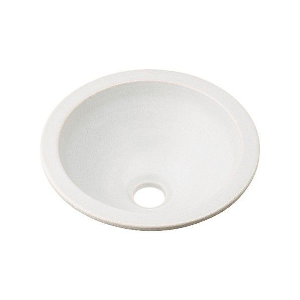 丸型手洗器 月白 切込寸法φ235ミリ 493-013-W 1個