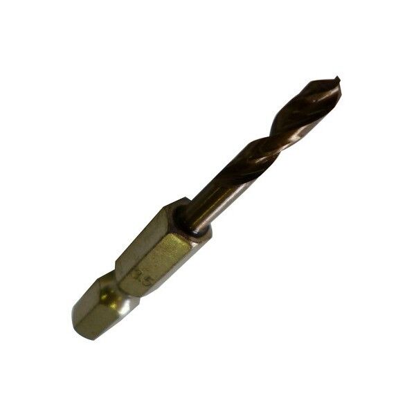 GREAT TOOL 2本組 六角軸ショート ステンレス・鉄工用ドリル3.5mm GTSD-3.5 ゴールド 478139206 2本