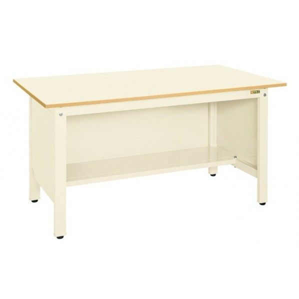 軽量作業台KKタイプ(三方パネル付) アイボリー KK49PPI 1台