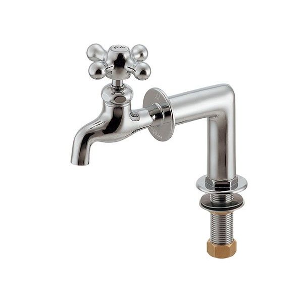 横水栓(取付脚つき) クローム(メタル) 700-040-13 1