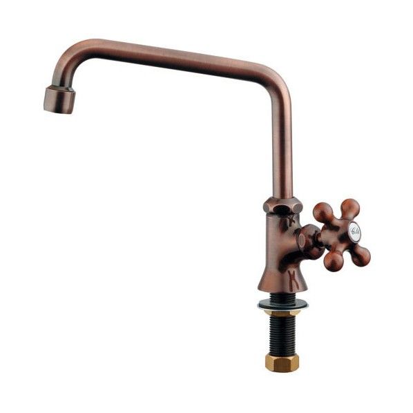 カラー泡沫立形自在水栓 ブロンズ Y700-712-13 1個