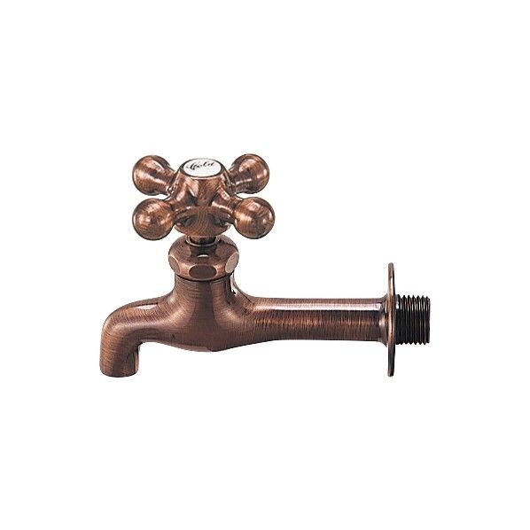 カラー胴長横水栓 ブロンズ Y7020FBP-13 1個