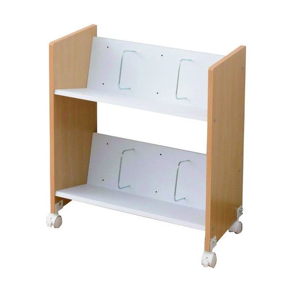 山善 A4ファイルラック キャスター付き_QL852 幅550×奥行300×高さ660mm CFR-60532C(NA) 1個