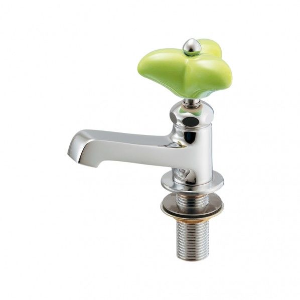 立水栓 イエローグリーン 呼径13 700-071-YG 1個