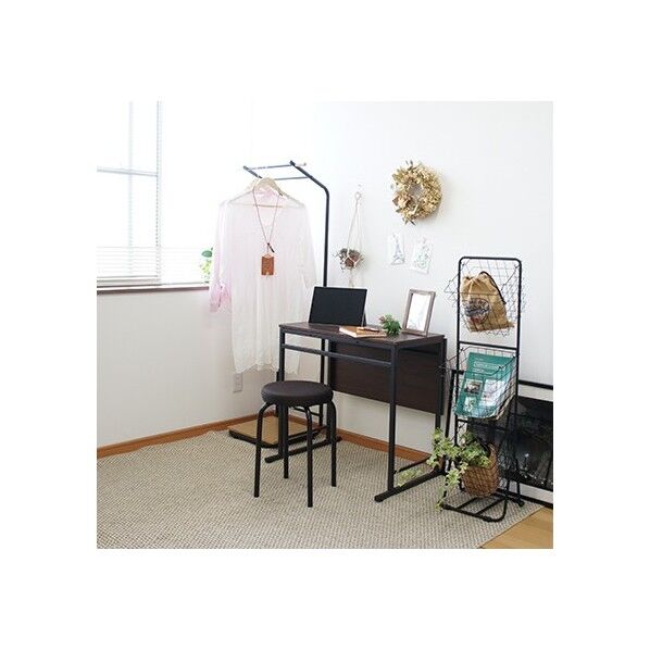 スライド式折畳テーブル ブラウン W755×D750×H700mm TH-S7575 BR T 1台