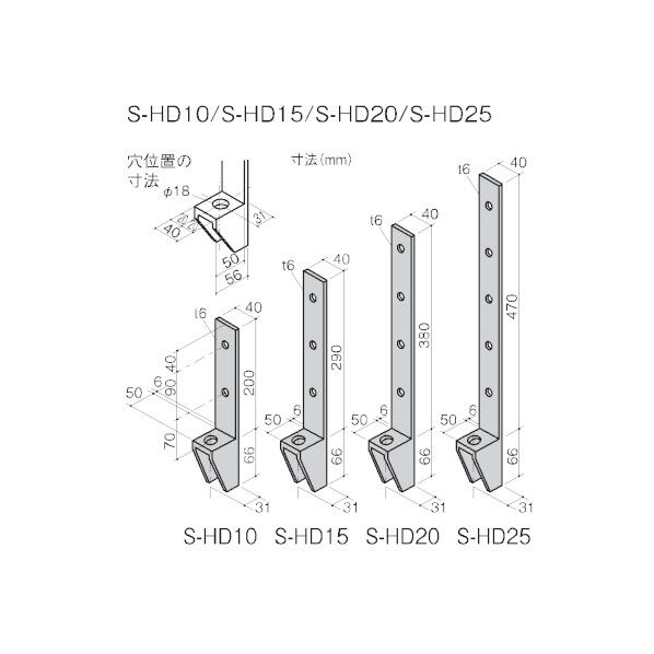 ホールダウン金物 S-HD10 1個