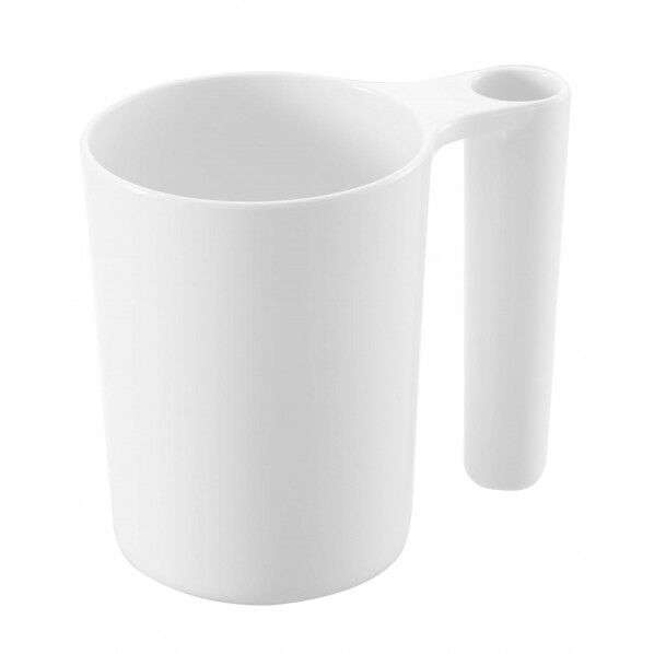 タンブラー&トゥースブラシスタンド ミスト ホワイト 10.5×7×9cm 2216 1個