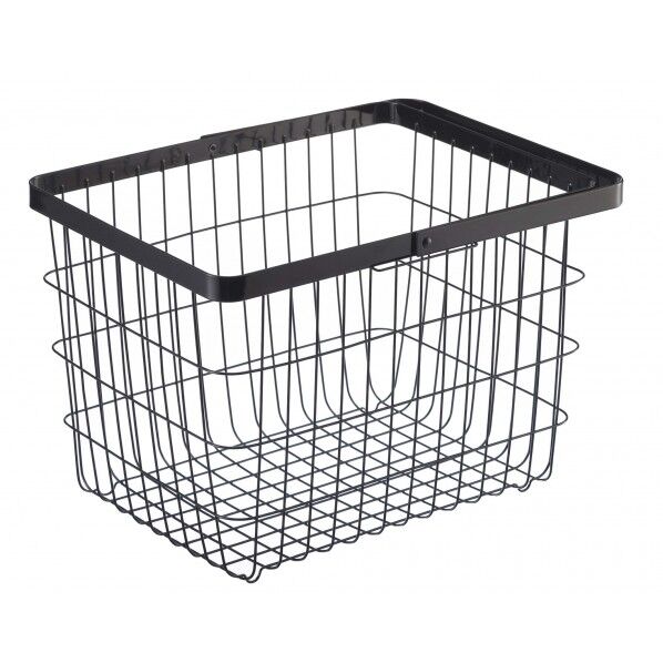 山崎実業 ランドリーワイヤーバスケット タワー M(23L) ブラック LD-TW A M BK 1個...