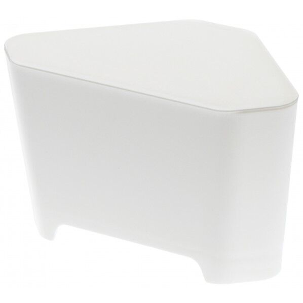 浮かせる フタ付き三角コーナー アクア ホワイト 3236 1個