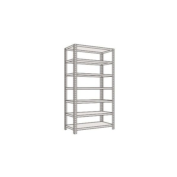 開放型棚 グレー 1500×300×2400mm LF3517 1台