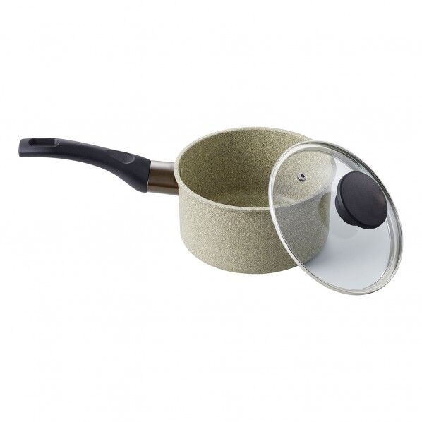 クオリティ プライムマーブルストーン ソースパンIH 16cm 335×173×115mm 1.8L ND-3416 1個