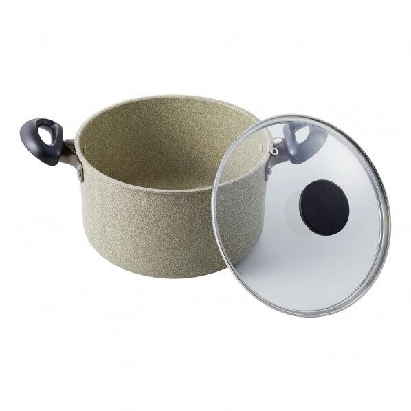 クオリティ プライムマーブルストーン シチューポットIH 22cm 360×233×155mm 5.0L ND-3419 1個