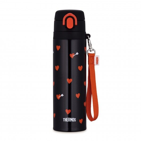 真空断熱ケータイマグ ブラックレッド 75×240×75mm 0.55L JNT-551_BKR 1個