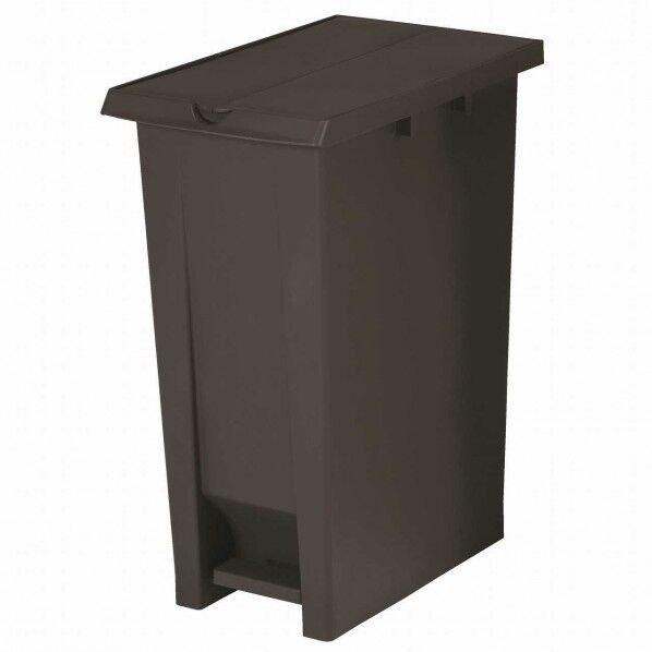 エコン ペダル式ダストボックス 蓋両開きタイプ ブラウン 338×508×661mm 70L DS-240-070-4 1台