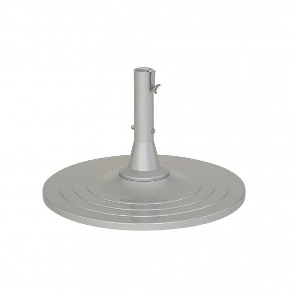 パラソルベース MR40C-38 (ダブルロック仕様) シルバー塗装 φ600×390mm×穴経:40Ф MZ-651-345-0 1台