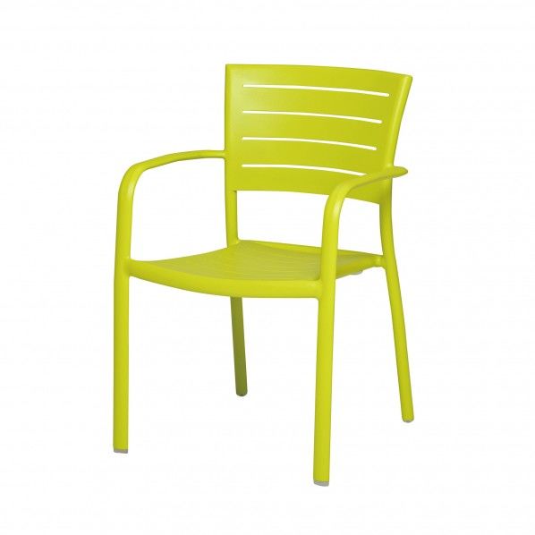 モナコアームチェア ライム 570×560×H830(SH430)mm MZ-594-010-1 1台