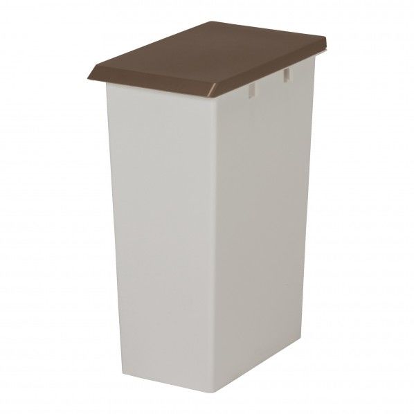 エコン 連結式ダストボックス#40 (本体):ホワイト (フタ):ブラウン 262×419×557mm 40L DS-240-804-0 1台