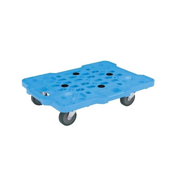 サカエメッシュキャリー(4輪自在) ブルー W520×D390×H118 1.98kg SCR-M400EB 1台