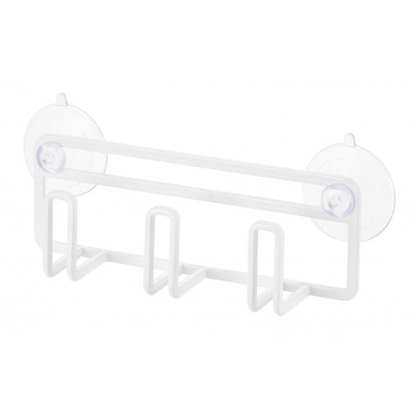 吸盤スポンジホルダー3連 タワー ホワイト 4902 1個