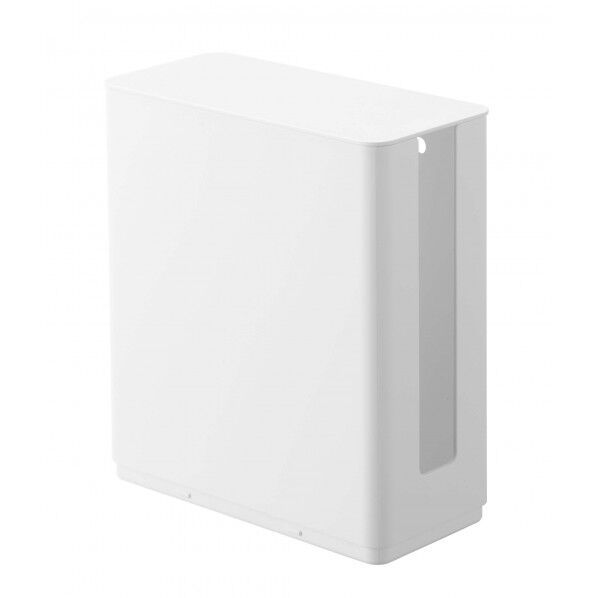 重ねられるスリム蓋付きルーター収納ケース スマート ホワイト 4913 1個