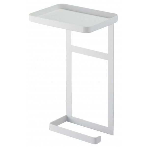 トイレットペーパーホルダー上ラック 2段 タワー ホワイト 4394 1個