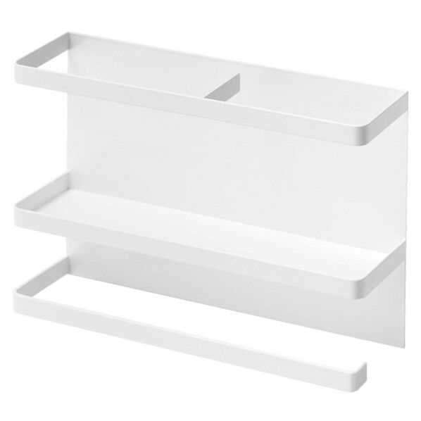 マグネットキッチンペーパー&ラップホルダー タワー ホワイト 4396 1個