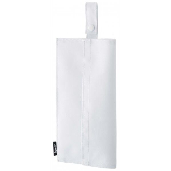 たためる携帯ティッシュケース タワー ホワイト 4731 1個