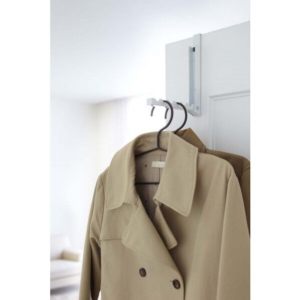 折り畳みドアハンガースマート ホワイト 2×7~20.5×20cm 7161 1個