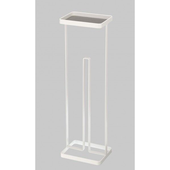 山崎実業 トレイ付きトイレットペーパースタンド タワー ホワイト TW-E WH 1個...
