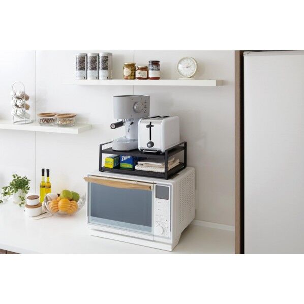 山崎実業 レンジ上ラック タワー ホワイト KT-TW AF WH 1個...