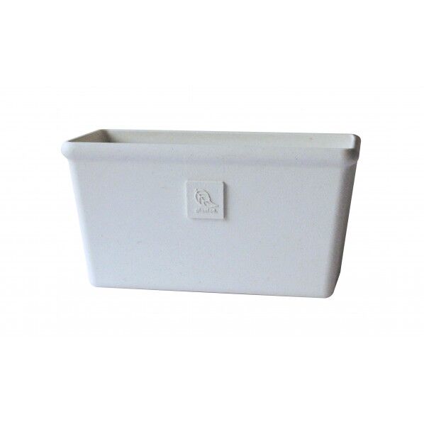 パピエ エコプランター角型ワイド 240 ホワイト 24.2×12.2×12.6cm 1個