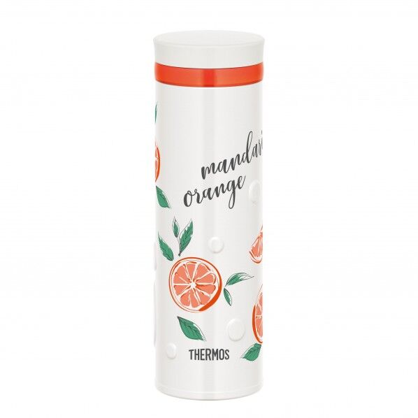 真空断熱ケータイマグ オレンジホワイト 7×7×21.5cm JNO-502G ORWH 1個