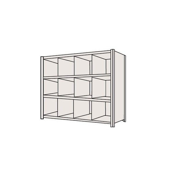 物品棚LK型 グレー 1200×300×1200mm LK8314 1台