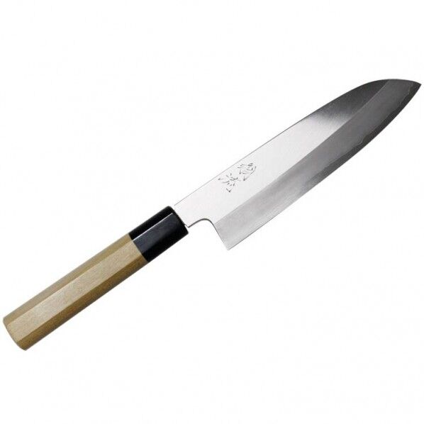 翁流 銀三 本鍛錬 三徳包丁 八角柄 1丁