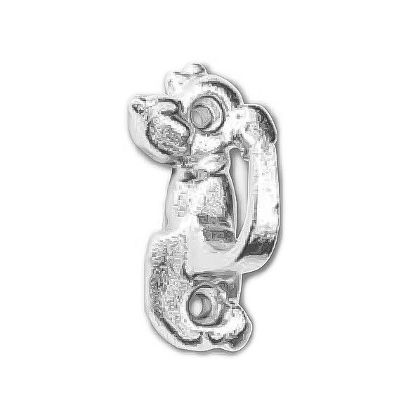 akkeフック(トイプードル) 小型ネジタイプ シルバー L41xW22xH20mm akke₋1TOY 1個