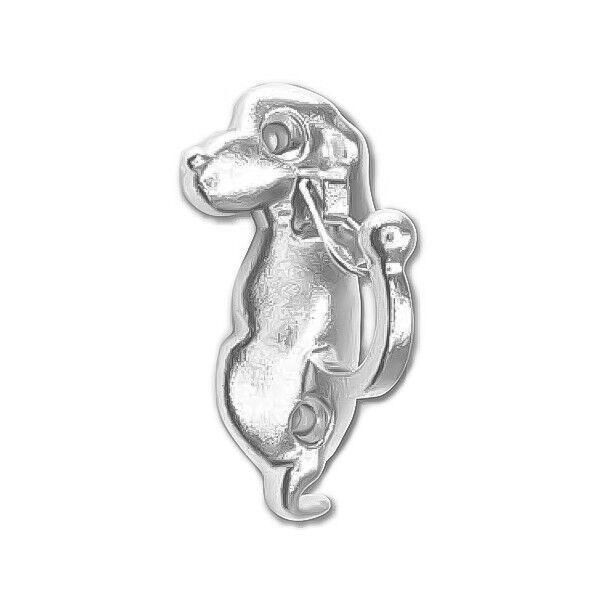 akkeフック(ダックスフンド)中型ネジタイプ シルバー L83xW43xH36mm akke₋2DAC 1個