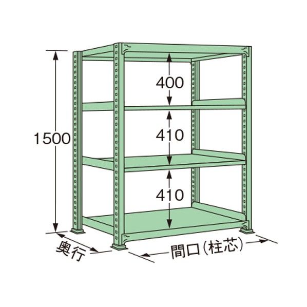 グリーン 1490×450×1500mm ME1515M04T 1点