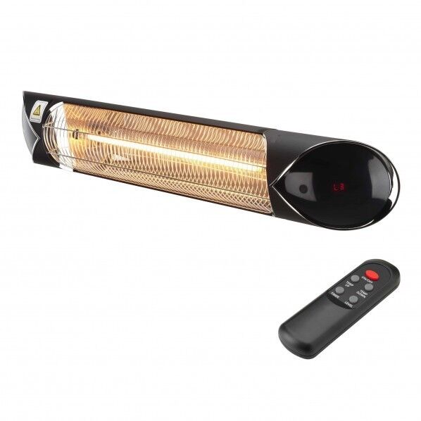 赤外線ヒーター ペガサス 黒 W893xD90xH130mm HEAT-A-101B 1台