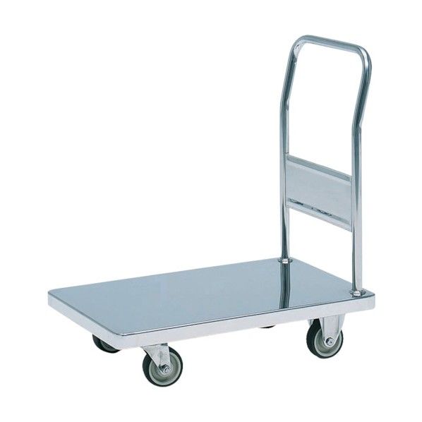 ステンレス製運搬車ニューウィング(固定ハンドルタイプ) キャスター金具:ステンレス(SUS304) NW-7545D 1点