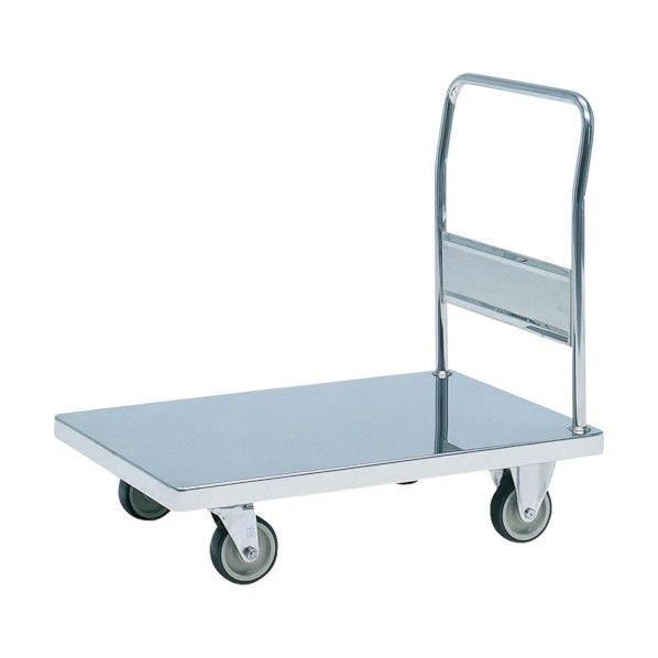 ステンレス製運搬車ニューウィング(固定ハンドルタイプ) キャスター金具:ステンレス(SUS304) NW-9060D 1点