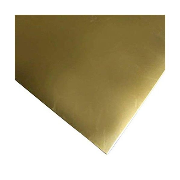 真鍮板(黄銅3種) C2801P t0.7mm W600×L600mm B08BNG9K4D 2枚