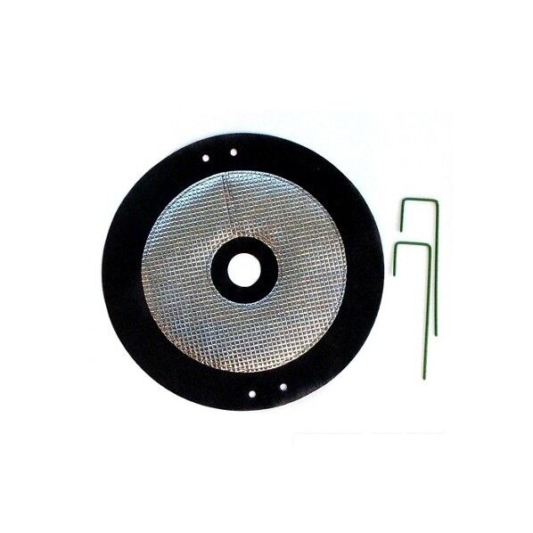 虫よけ しきわらいらず 6枚組ピン付 ブラック・シルバー 約 直径250mm×厚み0.8mm(1枚) JYA1 6組