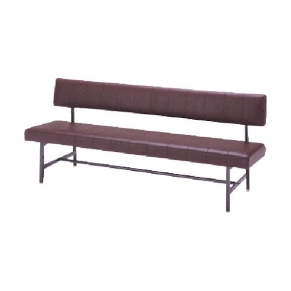 ロビーチェア 背付き ブラウン