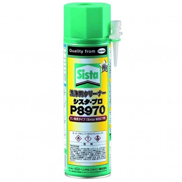 シスタ・プロ 発泡ウレタン(ガン洗浄剤) P8970 80 x 65 x 240 mm 500ml SCP-897 1点